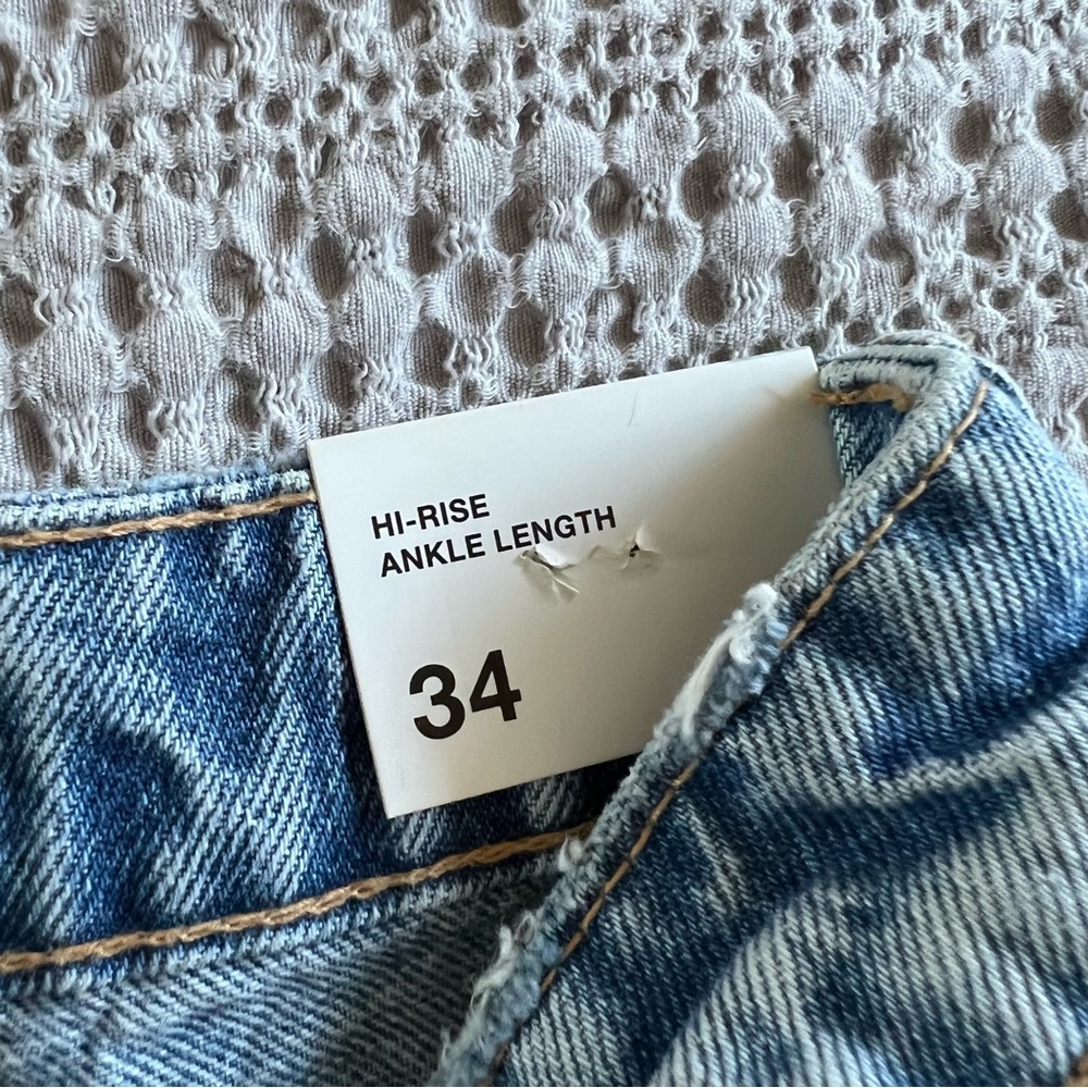 Zara High Rise Straight Jeans - Picture 7 of 8